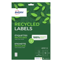 Avery LR7173-15 étiquette à imprimer Blanc Imprimante d'étiquette adhésive