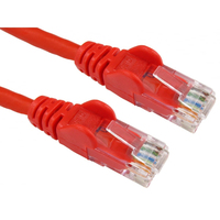Cables Direct 0.5m Economy Gigabit Networking Cable - Red
