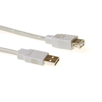ACT SB2203 USB Kabel 3 m USB 2.0 USB A Elfenbein