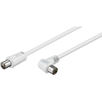 Goobay 51254 cable coaxial 10 m IEC Blanco