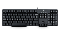 Logitech K100 keyboard PS/2 Russian Black