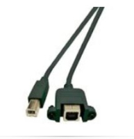 Microconnect USBABF1PANEL05 USB cable 0.5 m USB 2.0 USB A USB B Black