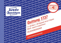 Avery 1737 accountantformulier & -boek A6 40 pagina's