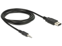 DeLOCK 1.8m USB 2.0-A/2.5mm audio kabel 1,8 m USB Type-A Zwart
