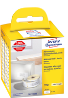 Avery AS0722400 samoprzylepne etykiety Prostokąt Na stałe Biały 520 szt.