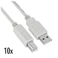 Nilox NX090301135 cable USB 1,8 m USB 2.0 USB A USB B Blanco