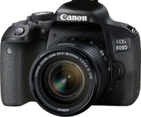Canon EOS 800D + EF-S 18-55mm 4.0-5.6 IS STM SLR Camera Kit 24.2 MP CMOS 6000 x 4000 pixels Black