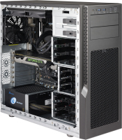 Supermicro S5 SI Edition Titanium Black GS5A-753K Mid-Tower Case with 750W 80PLUS Gold Power Supply