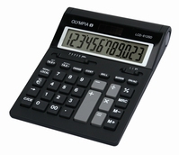 Olympia LCD 612 SD calculatrice Bureau Calculatrice basique Noir