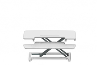 BakkerElkhuizen Adjustable Sit-Stand Desk Riser 2 White
