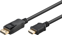 Goobay 64843 video átalakító kábel 3 M DisplayPort HDMI A-típus (Standard) Fekete