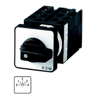 Eaton T0-6-8282/E przełącznik elektryczny Zmiana poziomu 3P Czarny, Srebrny