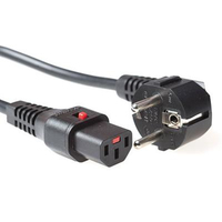 ACT AK5057 cable de transmisión Negro 1 m CEE7/7 IEC C13