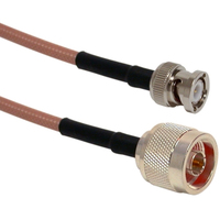 Ventev RG142PNMBM-2 coax-kabel 0,6 m BNC RG-142P Bruin