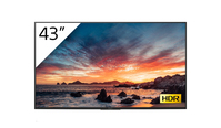 Sony FWD-43X80H/T affichage de messages Écran plat de signalisation numérique 108 cm (42.5") LED, IPS Wifi 440 cd/m² 4K Ultra HD Noir Intégré dans le processeur Android 9.0 18/7