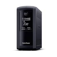 CyberPower VP1000ELCD Line-Interactive USV 1000VA/550W USB (HID), AVR, LCD, RJ45 Lan Protection, Ausgang (4) Schuko