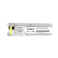 ATGBICS PAN-SFP-PLUS-ER-BXD-80 Palo Alto Compatible Transceiver SFP 100Base-BX-D (Tx1550nm/Rx1490nm, 80km, SMF, DOM)