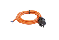 as-Schwabe 70913 kabel zasilające Pomarańczowy 5 m Wtyczka zasilająca typu F
