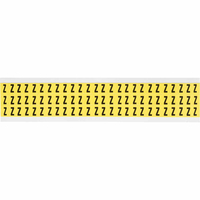 Brady 3410-Z self-adhesive label Rectangle Permanent Black, Yellow 1950 pc(s)