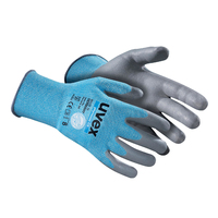Uvex 6008112 beschermende handschoen Blauw, Grijs Elastaan, Polyamide 1 stuk(s)