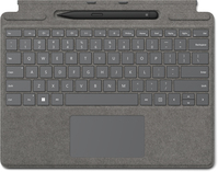 Microsoft Surface Pro Signature Keyboard w/ Slim Pen 2 Zilver Microsoft Cover port QWERTY Deens, Fins, Scandinavisch, Noors, Zweeds