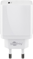 Goobay 57749 Ladegerät für Mobilgeräte Kopfhörer, Smartphone, Tablet Weiß AC Schnellladung Drinnen
