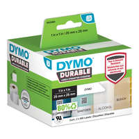 DYMO LW - LW Durable Labels - 25 x 25 mm - 1933083 Fehér Öntapadós nyomtatócimke