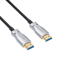 Akyga AK-HD-400L kabel HDMI 40 m HDMI Typu A (Standard) 3 x HDMI Type A (Standard) Czarny, Srebrny