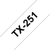 Brother TX-251 cinta para impresora de etiquetas Negro sobre blanco