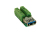 EXSYS EX-49060 cambiador de género para cable USB 3.0 10p Verde, Plata