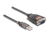 DeLOCK 61412 Serien-Kabel Schwarz, Transparent 0,25 m USB Typ-A RS-232