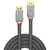 Lindy 36300 cable DisplayPort 0,5 m Gris