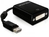 DeLOCK 61847 câble vidéo et adaptateur 0,125 m DisplayPort DVI-I Noir