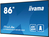 iiyama LH8664UHS-B1AG beeldkrant Digitaal A-kaart 2,18 m (86") LED Wifi 500 cd/m² 4K Ultra HD Zwart Type processor Android 11 24/7