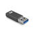 ACT AC7375 cambiador de género para cable USB Type-C USB tipo A Gris