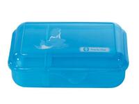 Lunchbox Step by Step Mermaid, blau mit weissem Aufdruck