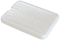 Kühlakku 25 x 19 cm, H: 2,5 cm Polyethylen, weiß gefüllt mit Kühlflüssigkeit