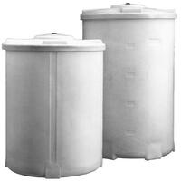 Rundbehälter Salzlösebehälter SBV-12500 mit Stülpdeckel, 12500 L, 2250mm Außen-Ø, 3645mm Hö, Schwarz