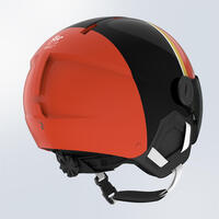 Children's H-kid 550 Ski Helmet With Visor Red And Black - S/53-56cm