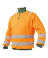 DASSY® Denver NEONORANGE/FLASCHENGRÜN Größe XL STANDARD Warnschutz Sweatshirt
