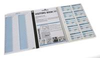 Durable Visitor Book 100 Refill Pack - 100 Name Badge Inserts