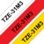 BROTHER szalag TZe-31M3, 3db-os csomag: piros-, fehér- és sárga alapon fekete (TZe231+TZe431+TZe631), 12mm x 8m