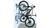 Fahrrad-Aufhängevorrichtung OK-LINE e-Bike LIFT für Fahrräder von 10-20 kg Farbe RAL 9006 alusilber