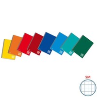 Blocco spiralato One Color laterale in cartoncino con fogli microperforati 80 g/m² quadr. 5 mm A4 22,2x29,7cm - 1155