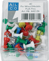 ALCO Pin-Wand-Nadeln 662-12 rot 40 Stück