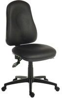 Ergo Comfort High Back PU Ergonomic Operator Office Chair without Arms Black - 9500-PU -