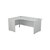 Jemini Left Hand Radial Panel End Desk 1800x1200mm White KF805151