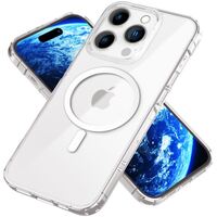 NALIA Clear MagPower Cover compatible with iPhone 14 Pro Case [compatible with MagSafe], Transparent Anti-Scratch Anti-Yellow See Through Protector, Translucent Hard Back & Rein...
