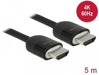 Premium HDMI Kabel 4K 60 Hz, schwarz, 5 m, Delock® [84966]