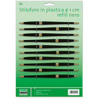 Penna di Ricambio con Refill per Stiloforo 1703 Lebez - 1052 (Nero Conf. 10)